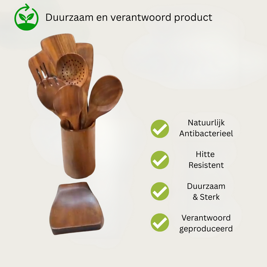Teakhouten Keukenset